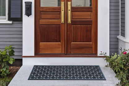 A1HC Outdoor Doormat, Natural Rubber, 18" x48”, Ideal for Outside entryway,Dirt Shoe Scraper,Heavy Duty Door mat for Indoor Outdoor,Rug Mats for Entry,Patio, Welcome Mats