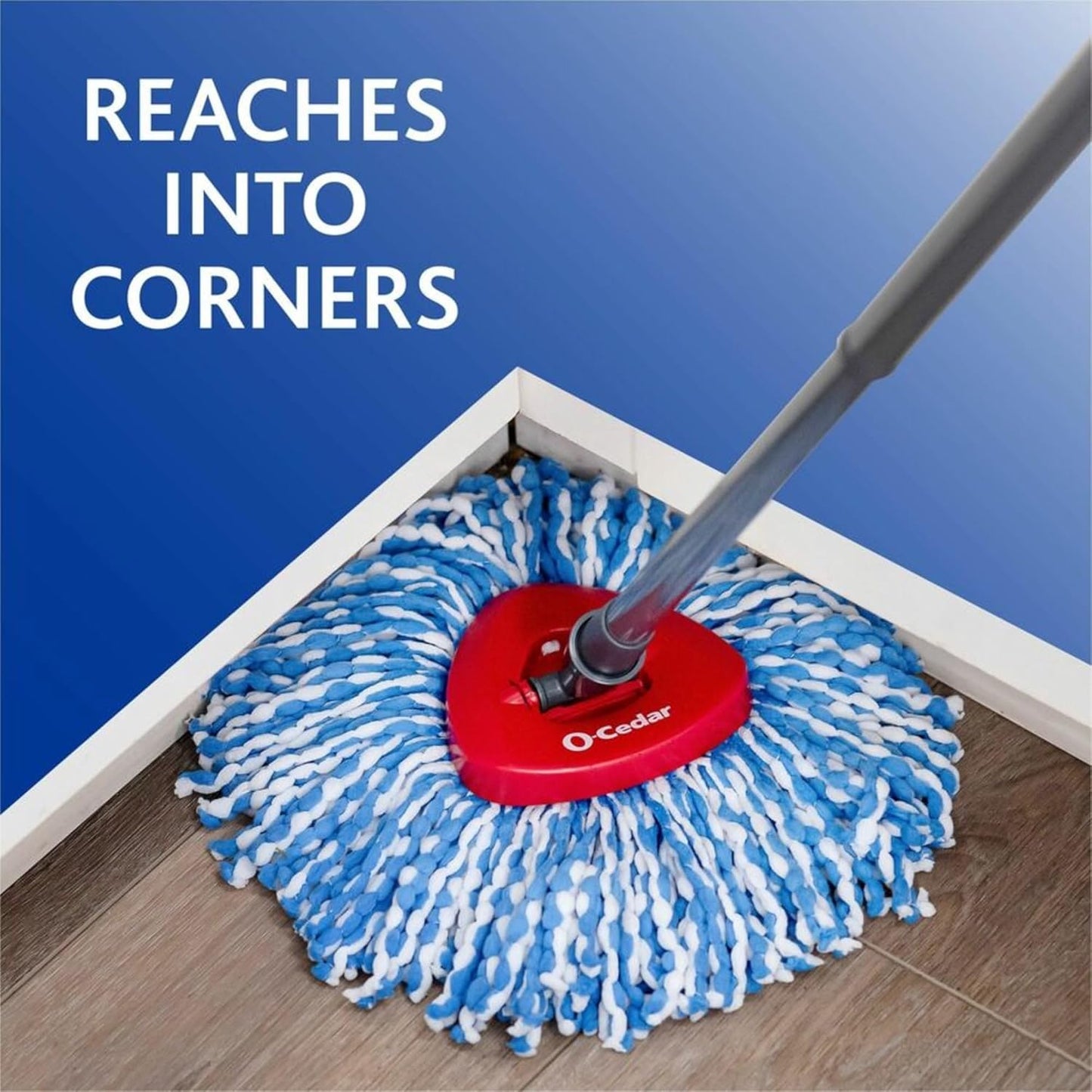 O-Cedar EasyWring RinseClean Spin Mop Microfiber Refill, 1-Pack, Blue
