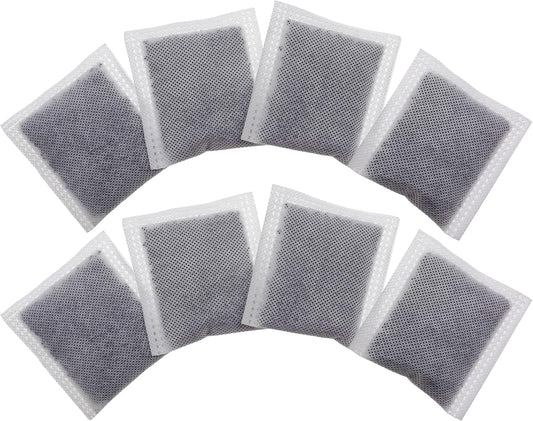 8 Pack Activated Charcoal Odor Absorbing Filter Refill Deodorizer Compatible with iTouchless Trash Cans 8 Gallon and Larger (Large)