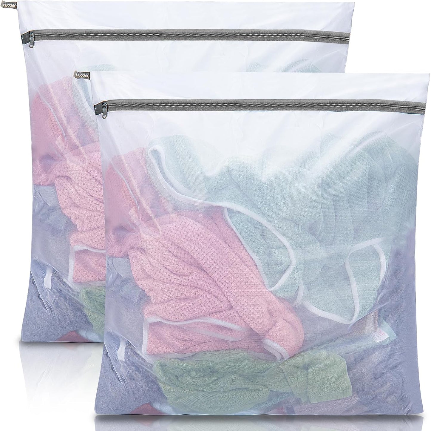 Mesh Laundry Bags for Delicates, 4Pcs Laundry Bags Mesh Wash Bags,Lingerie Bags for Washing Delicates, Laundry Bag for Delicates (1 Large,1 Medium,2 Small)