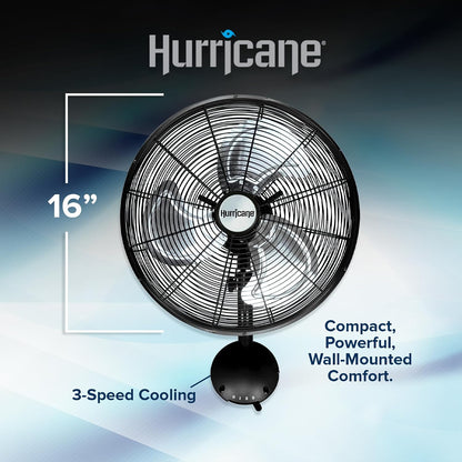 Hurricane Classic 6 Inch Clip Fan, 2 Speed Portable Desk Table Fan with Tilt, White