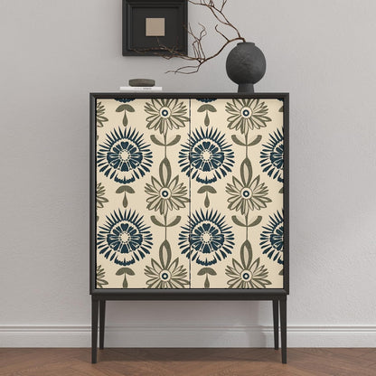 BOKEBEVE Leaves Contact Paper Floral Wallpaper Stick and Peel Boho Damask Wall Paper for Liner Drawer Cabinet Backsplash Renter Friendly Waterproof 17.5 x 118In