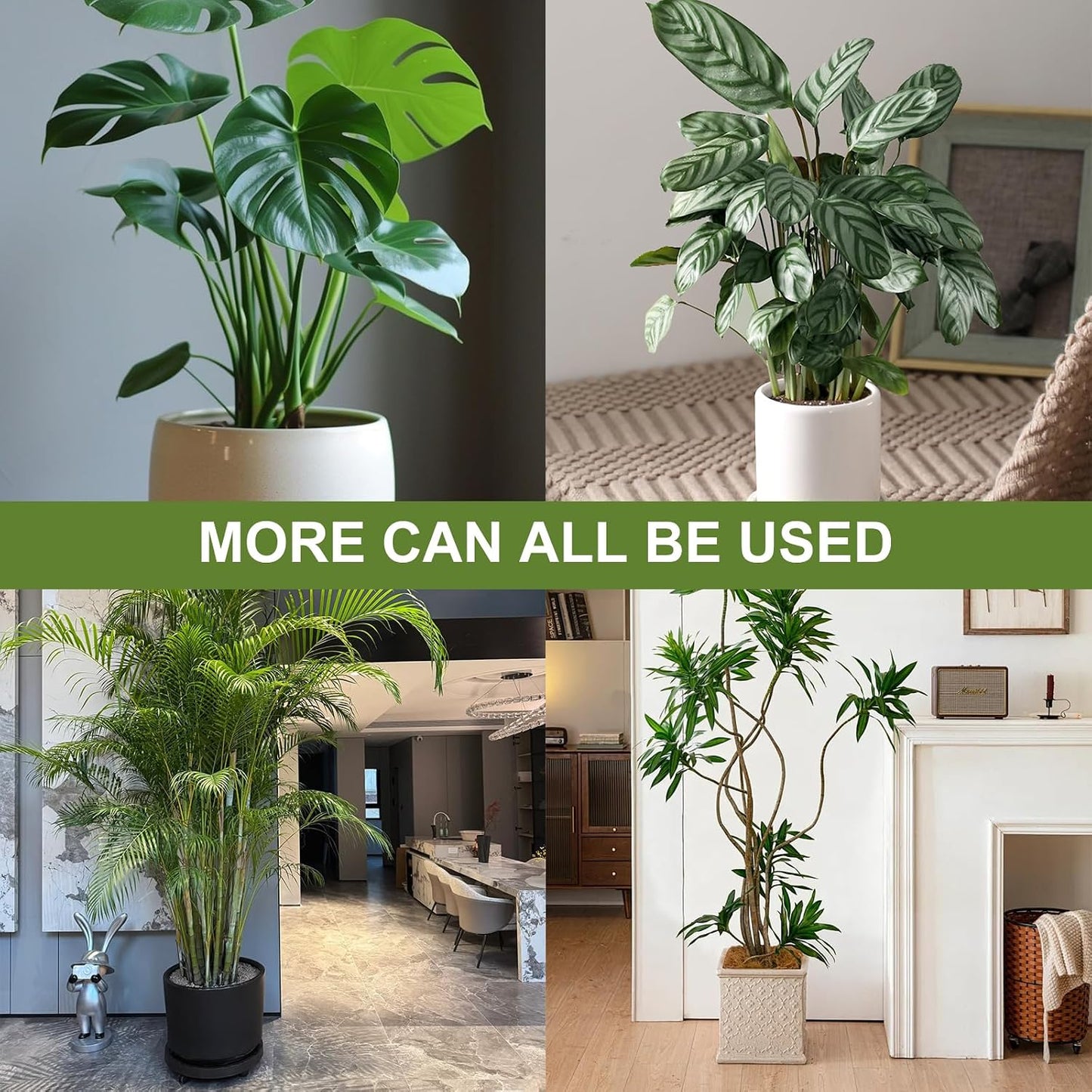Monstera Plant Support, 16Pcs 4 Sizes Plant Stem Holders Reusable Plant Stakes for Indoor Plants Accessories Garden Tools