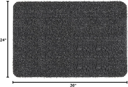 Clean Machine Flair Doormat, 24" x 36", Flint (10372032)