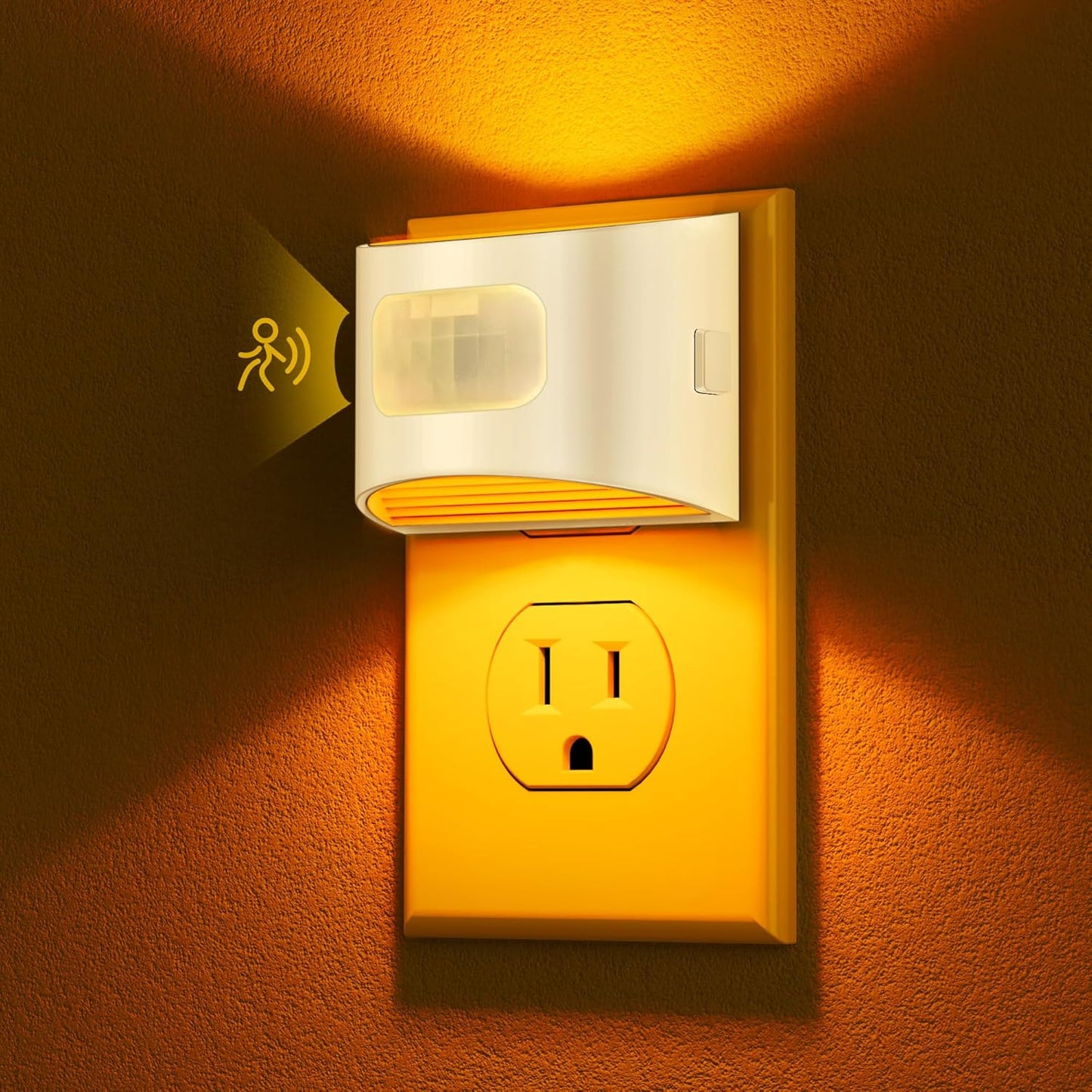 DORESshop LED Night Light[2 Pack], Night Lights Plug into Wall, 3 Mode Plug in Night Light with Motion Sensor, Dusk to Dawn Sensor, Nightlights for Adults, Bedroom, Bathroom, Hallway