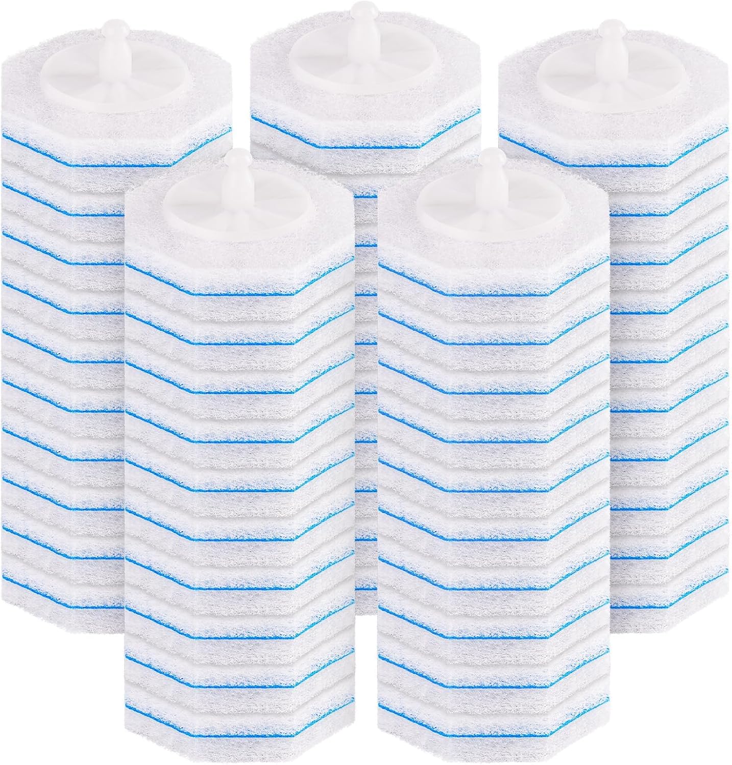 50 Count Toilet Cleaner Refills, Disposable Toilet Brush Refills Compatible with Clorox Wand for Bathroom Cleaning