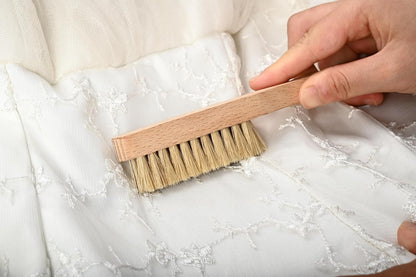 Laundry Stain Brush - Remove Stubborn Stains Safely and Effectively - Comes with Both Soft, Sturdy Bristles and a Travel Size Portable Lint Roller in a Pack of 3 - Suitable for All Fabrics