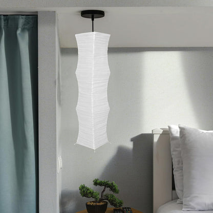IMIKEYA Japanese Paper Floor Lamp Shade, Foldable Rice Paper Lampshade Cover Replacement, Soft Light Standing Lamp Shade for Modern Minimalist Living Room, Bedroom, Office Decor