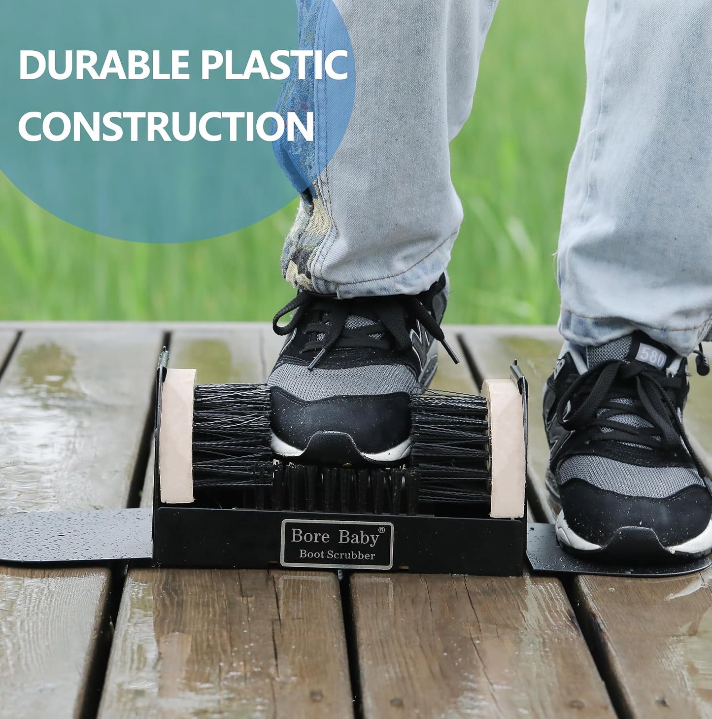 Boot Scrubber - Outdoor Heavy Duty Boot Scraper Brush & Shoe Mud Cleaner