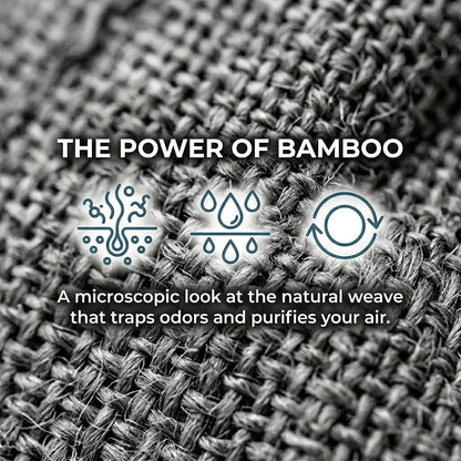 Bamboo Charcoal Air Purifying Bags, Activated Charcoal Odor Absorber & Moisture Eliminator, Natural Air Purifier for Home, Car, Closet, Shoes, Pet Areas, Reusable Charcoal Deodorizer