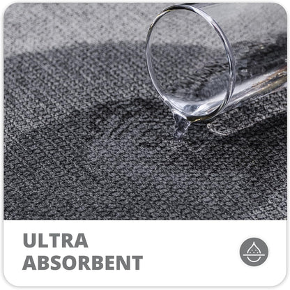 Bath Mat,Ultra Thin Bathroom Rugs,Rubber Bath Mats for Bathroom,No Slip Bath Rugs,Quick Dry,Machine Washable,Low Pile,Absorbent,Shower Outside,Sink,Home Decor Accessories.Grey,1'5"x2'3"(17x27Inch)