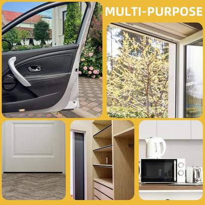 33Ft Weather Stripping Door Seal,Self Adhesive Weather Strip,Window Weather Stripping Sound Proof,Insulation,Strong Adhesive,Use for Door Frame/Window/Gaps(1/2 in x 1/4 in)