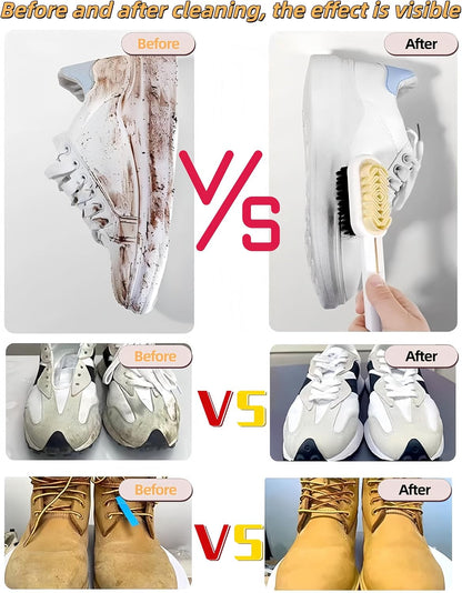 3 Pack Laundry Scrub Brush Shoe Laundry Stain Brush with Long Handle Very Soft Bristle Cleaning Brush for Clothes Shoes Sneaker Protable Laundry Brush for Stains on Clothes