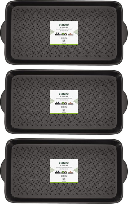 Matace 1 Pack Rubber Small Boot Tray for Entryway,Boot Mat,Shoe Tray,Shoe Mat for Indoor and Outdoor Use, 27.95"x 15.74" (Pack of 1)
