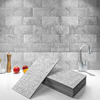 Art3d 102-Piece Peel and Stick Wall Tile for Kitchen Backsplash, Bathroom, Fireplace, 3in. × 6in. Stick on Subway Tile, Glossy White