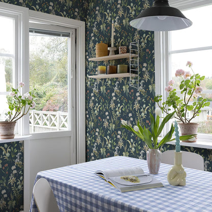 Simon&Siff Vintage Wallpaper Peel and Stick Beige Floral Contact Paper Wildflowers Botanical Wall Paper Removable Renter Friendly Wallpaper 17.3in x 9.8ft