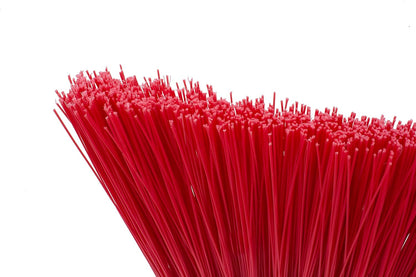 SPARTA Plastic Broom Head, Angled, Un-Flagged for Large Debris Indoor, Outdoor, Home, Restaurant, Lobby, Office, 12 Inches, Green