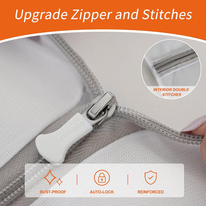 Polecasa Mesh Laundry Bags 3 Pack (Large, Medium, Small) | Durable Zipper, For Delicates, Lingerie, Bras, Underwear, Protect Garments in Washing Machine