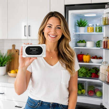 Fridge Deodorizer – Activated Charcoal Refrigerator Odor Eliminator – Long-Lasting Fridge Odor Absorber for Freezer, Cooler & Lunch Box – Baking Soda Alternative
