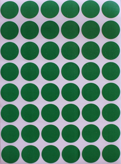 Royal Green Dot Sticker 11/16" Inch (17mm) Colored Labels in Purple - 2400 Pack - Colors B