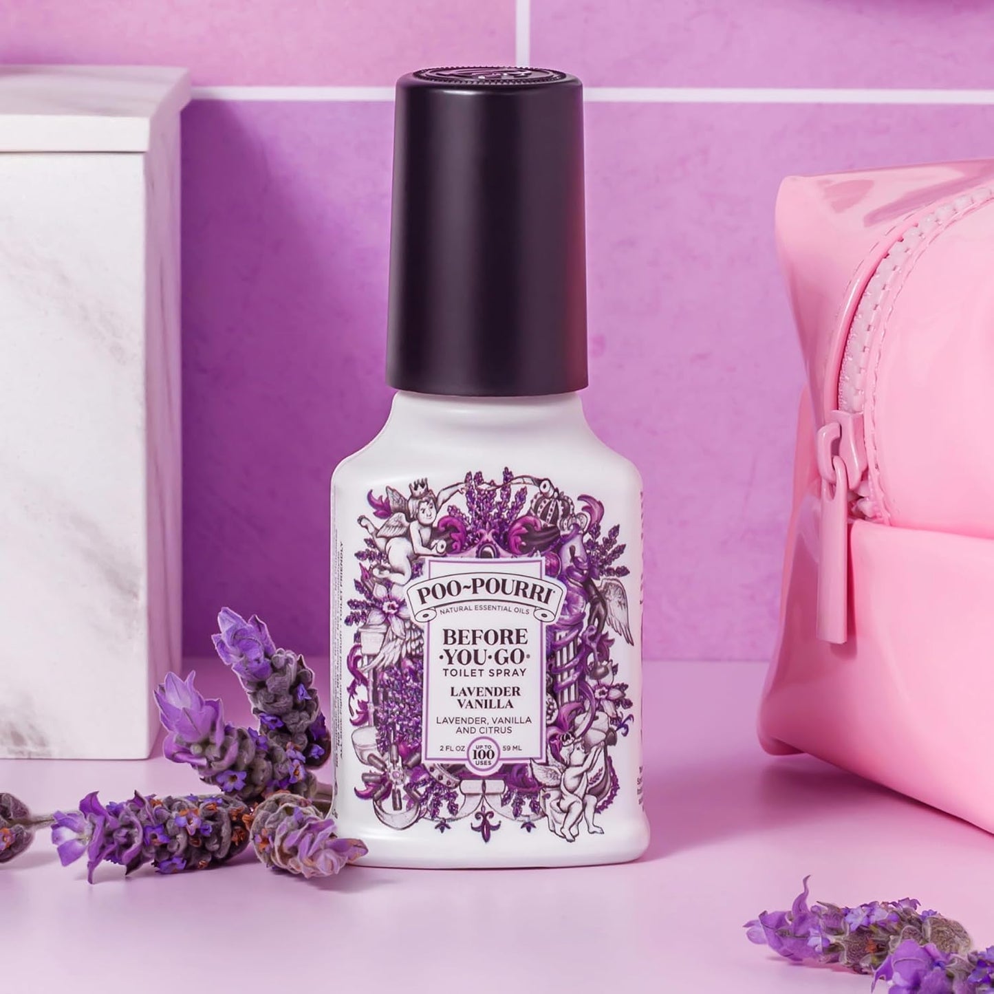 Poo-Pourri Before-You-Go Toilet Spray Refill, Original Citrus, 16 Fl Oz, Up to 800 Uses, Bathroom Odor Deodorizer with Essential Oils for Home or Work, Lemon, Bergamot and Lemongrass Scent