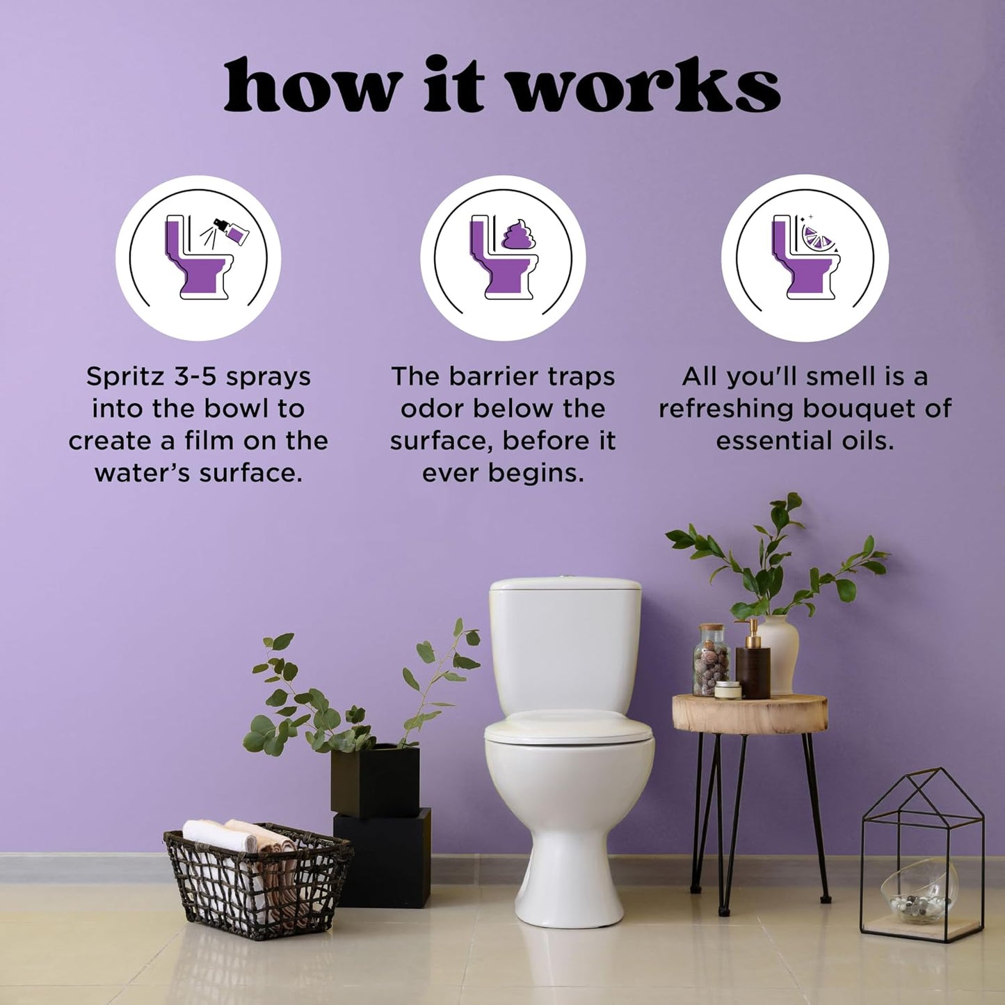 Poo-Pourri Before-You-Go Toilet Spray, Bamboo Rain, 2 Fl Oz, Up to 100 Uses, Bathroom Odor Deodorizer with Essential Oils for Home or Work, Travel Essentials, TSA Approved Size, Bamboo & Fresh Grass
