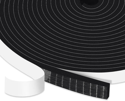 Strong Adhesive Weather Stripping, High Density Weatherproof Weather Stripping Door Seal Strip for Sliding Door, Windows,Noise-Reduction Foam Sealing Strip, White(1/2 in x 1/4 in x 13Ft) - Colors B