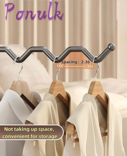 2 Pack Silver Folding Wall Mount Laundry Drying Rack Stainless Steel | Easy Wall Mount Space Saver for Bathroom Closet Laundry Room Drying Storage