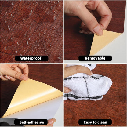 GSCIT Club Wood Grain Repair Tape, 2.4 inch X 15ft Self Adhesive Maple Grain Repair Patch for Tables, Chairs, Baseboards, Doors, Windows, Floors, Handicraft DIY. - Colors A