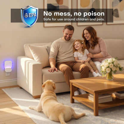 Fruit Fly Traps for Indoors (2 Device + 20 Refills), Gnat Traps for House Indoor, Plug in Fly Traps Indoor for Home, Kitchen&Living Room