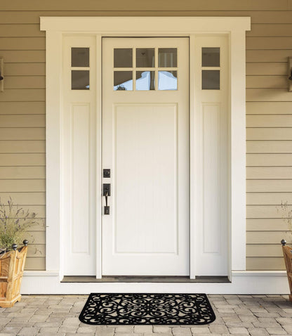 DII Rubber Doormats Collection All Weather, 18x30, Lattice