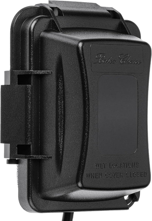 Bates- Weatherproof Electrical Outlet Cover, 1-Gang Outdoor Plug Cover | For Protection Against Rain Dust & Outdoor Use