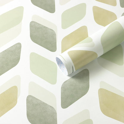 Boho Wallpaper Neutral Peel and Stick Wallpaper 78.7"x17.3" Geometric Wall Paper Beige and White Contact Paper Textured Removable Vinyl Waterproof for Bedroom Farmhouse Kitchen Bathroom