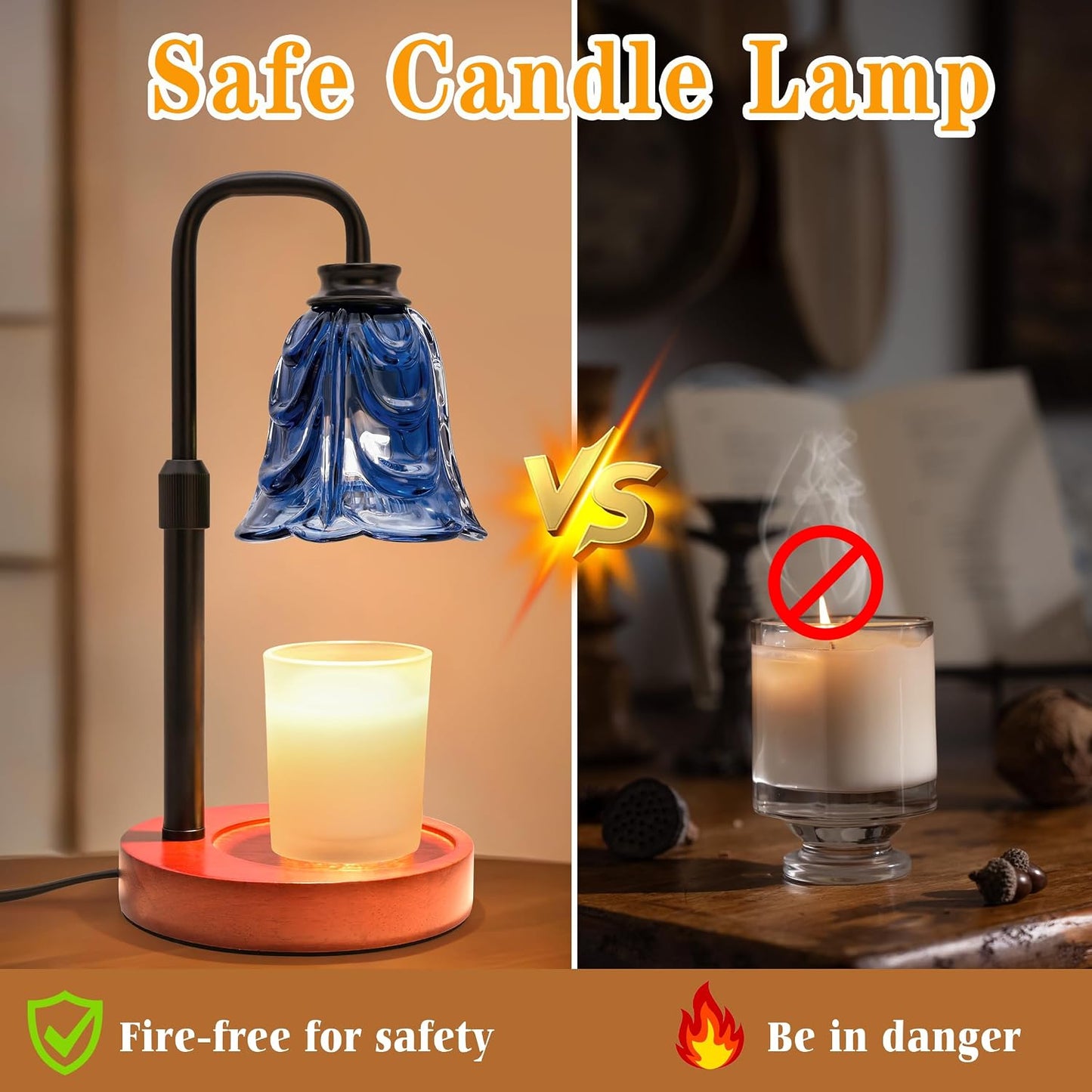 Candle Warmer Lamp with Timer Dimmer, Adjustable Height Pink Tulip Candle Wax Warmer, Christmas Birthday Gift for Mom Women,House Warming Gifts for New Home Bedroom Decor,Flower Pink