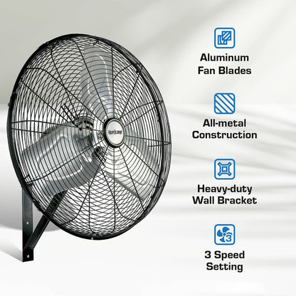 Hurricane Classic 6 Inch Clip Fan, 2 Speed Portable Desk Table Fan with Tilt, White