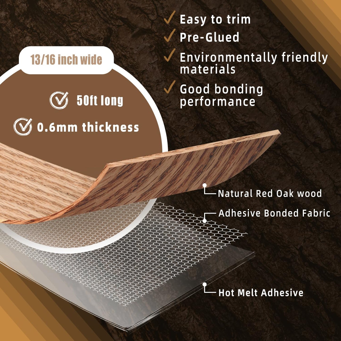 GSCIT Club Wood Grain Repair Tape, 2.4 inch X 15ft Self Adhesive Maple Grain Repair Patch for Tables, Chairs, Baseboards, Doors, Windows, Floors, Handicraft DIY. - Colors A