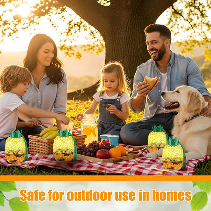 4 Pack Wasp Trap Outdoor Hanging, Reusable Yellow Jacket & Hornet Trap with Bait Reservoir, Durable Outdoor Bee Catcher for Garden, Patio, Orchard, Pineapple Design