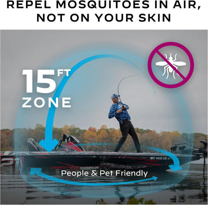 Thermacell Mosquito Portable Repeller; Includes 12-Hour Refill; 15 Foot Zone of Protection; Highly Effective Mosquito Repellent; Bug Spray Alternative; Scent Free