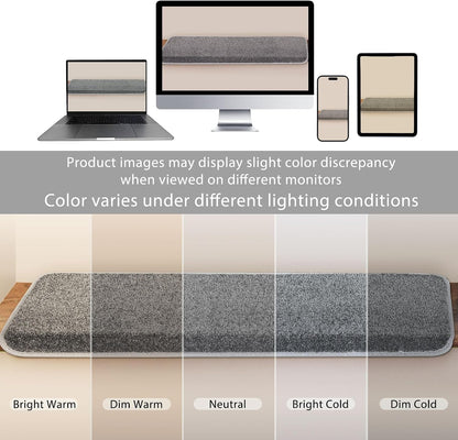 PURE ERA Carpet Stair Treads Tape Free Non Slip Indoor Stair Carpet Stair Protectors Pet-Friendly Non-Slip Skid Resistant Washable Reusable 8" x 30"(2 Pieces,Black)