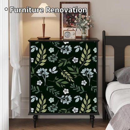 Removable Peel and Stick Wallpaper Boho 17.5 x 118 in Floral for Bedroom Bathroom Easy Peel Off Stick on Wallpaper Contact Paper Renter Friendly Wall Paper