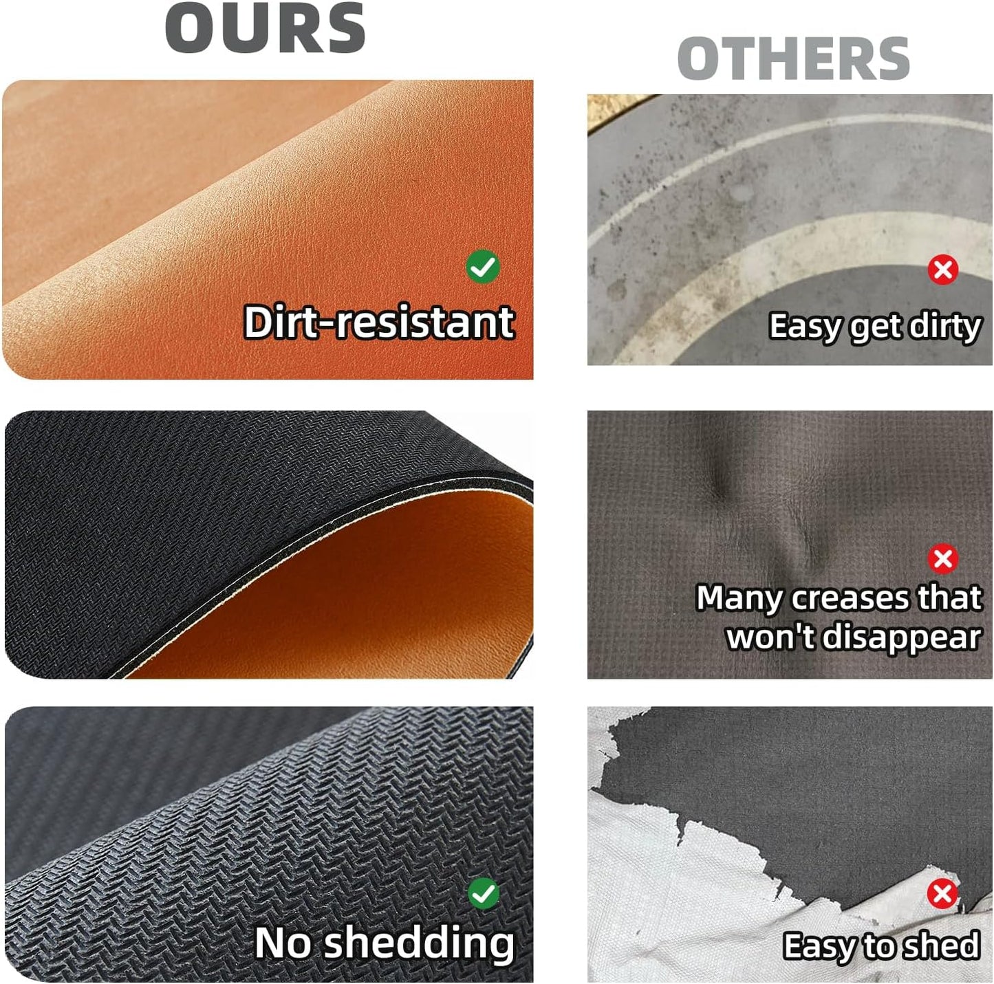 TYUU Bath Mat, Bathroom Rugs Non Slip Washable Thin Absorbent Quick Dry Bath Mat Fits Under Door Bathroom Floor Mat Perfect for Bath, Shower, or Sink 16"x24" Dark Grey