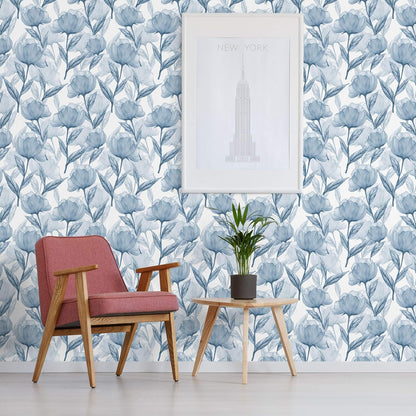 Heroad 16.1''x118'' Floral Peel and Stick Wallpaper Vintage Contact Paper Pink Rose Wall Paper Removable Renter Friendly Wallpaper for Bathroom Bedroom Nursery Waterproof Self Adhesive Vinyl Rolls