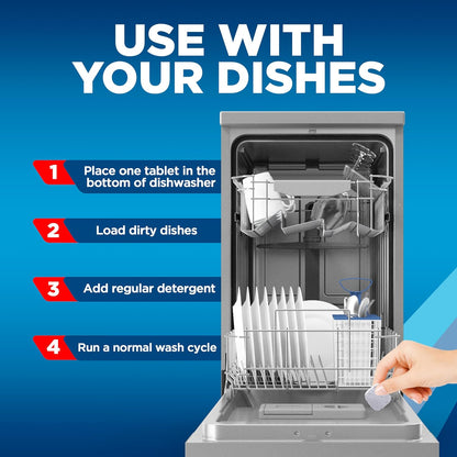 Finish Dishwasher Cleaner Liquid, Deep Cleans Hidden Grease & Limescale, Fights Odors & helps maintain Performance, 1 Year Supply, 8.45oz, (Pack of 8)