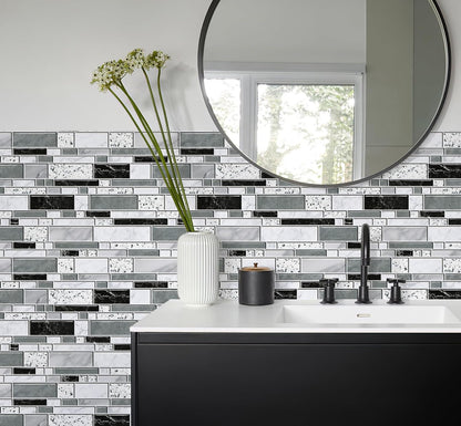 WENMER Peel and Stick Backsplash Wallpaper, Kitchen Backsplash Wallpaper, Kitchen Peel and Stick Wall Paper, Tile Contact Paper for Countertop, Bathroom 17.7"x 78.7"