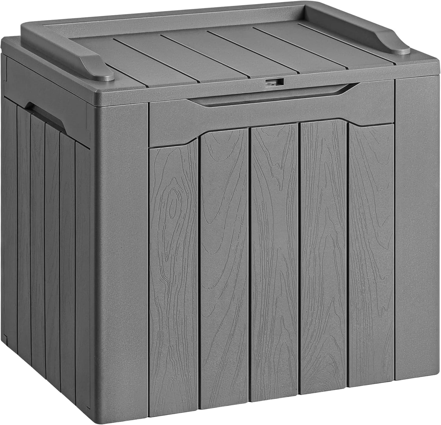 Devoko 30 Gallon Resin Deck Box Waterproof Outdoor Storage Box for Patio Furniture Pool Accessories Indoor Storage for Cushion Garden Tools (30 Gallon, Black)