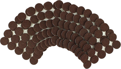 Smart Surface 8827 Heavy Duty Self Adhesive Furniture Felt Pads 1-Inch Round Brown 160-Piece Value Pack in Resealable Bag