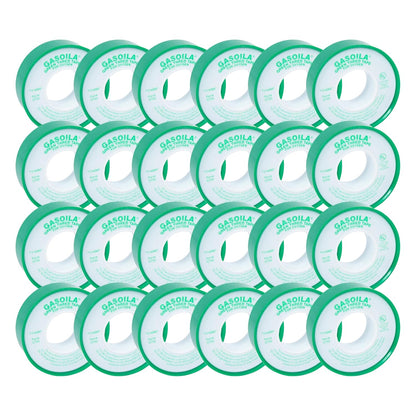 Gasoila Green PTFE Thread Seal Tape – Professional-Grade High-Density Thread Tape for Oxygen Lines – Leak-Proof Seal, Non-Toxic (1/2 Inch x 260 Inch Roll)