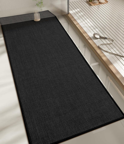 chakme Bathroom Rugs Mat 24x17, Ultra Thin Non Slip Bath Mat Small Quick Dry Absorbent Bath Mat for Bathroom Floor, (Dark Beige, 24"x17")