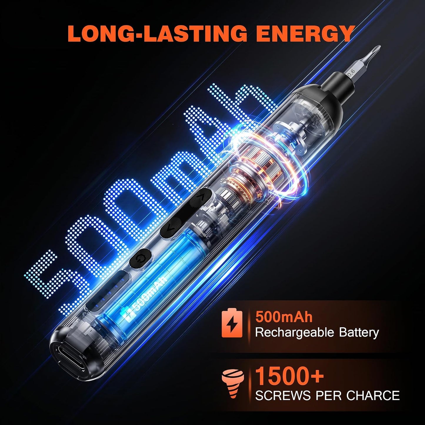 138-IN-1 Electric Screwdriver Set Cordless, Rechargeable Screw Driver with LED Light, 120 Precision Bits, Magnetic Storage Professional Home Repair Tool Kit for Electronics, Camera, Watch, PC RC