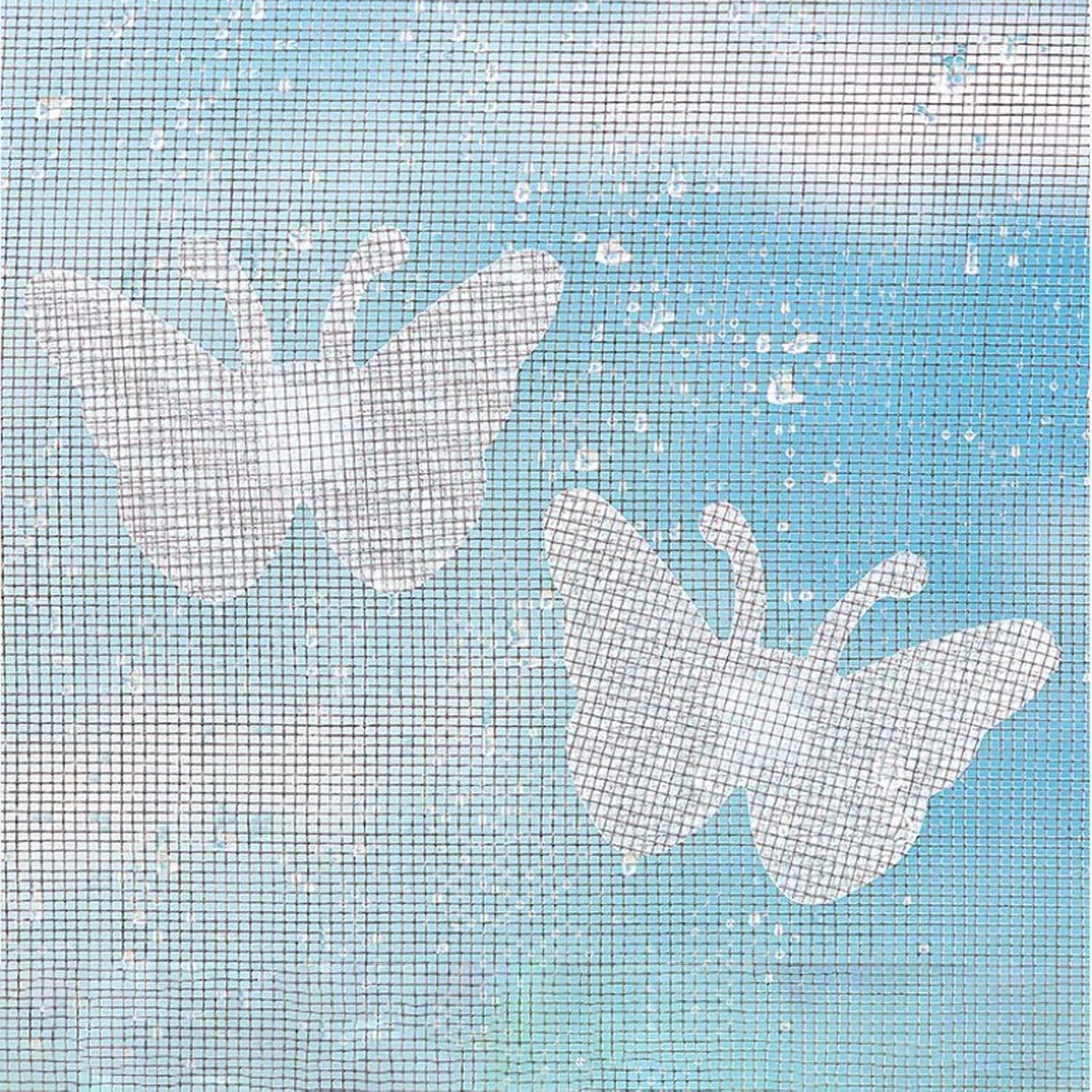 30 PCS Butterfly Window Screen Repair Patch Kit, Self-Adhesive Mesh Tape to Fix Holes and Tears on Window Screens and Screen Doors